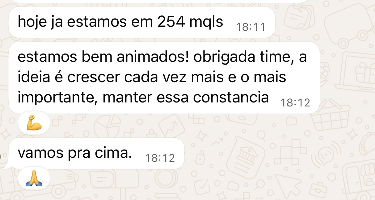 Meta de 254 MQLs batida